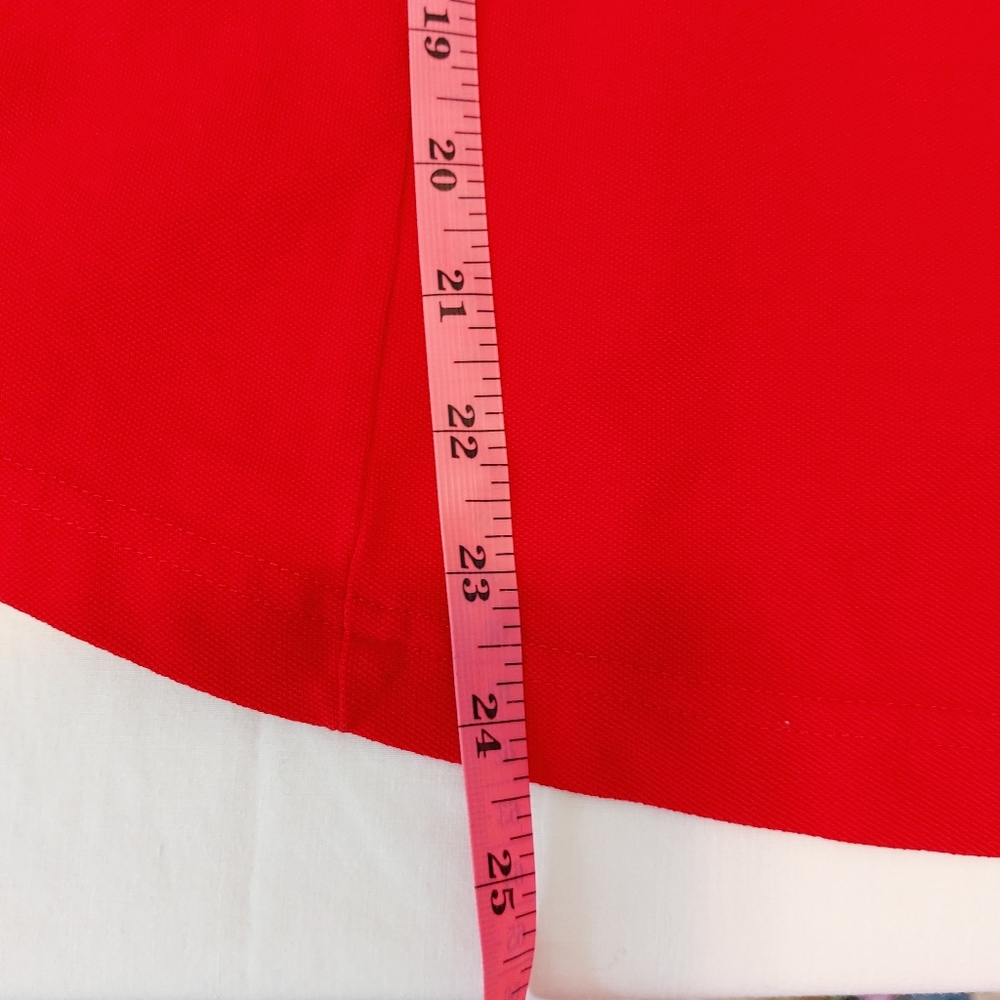Lee Riders Instantly Slims You Bright Red Polo Shirt 1X EUC - Picture 6 of 9